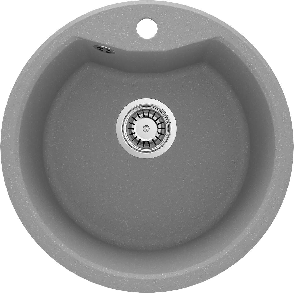 Deante Fiesta Solis granitspüle 48x48 cm grau/graphit/onyx ZRS_S803