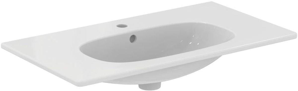Ideal Standard Tesi Waschbecken 82.5x45 cm rechteckig Klassisch-Möbel-mit Blatt weiß T350901