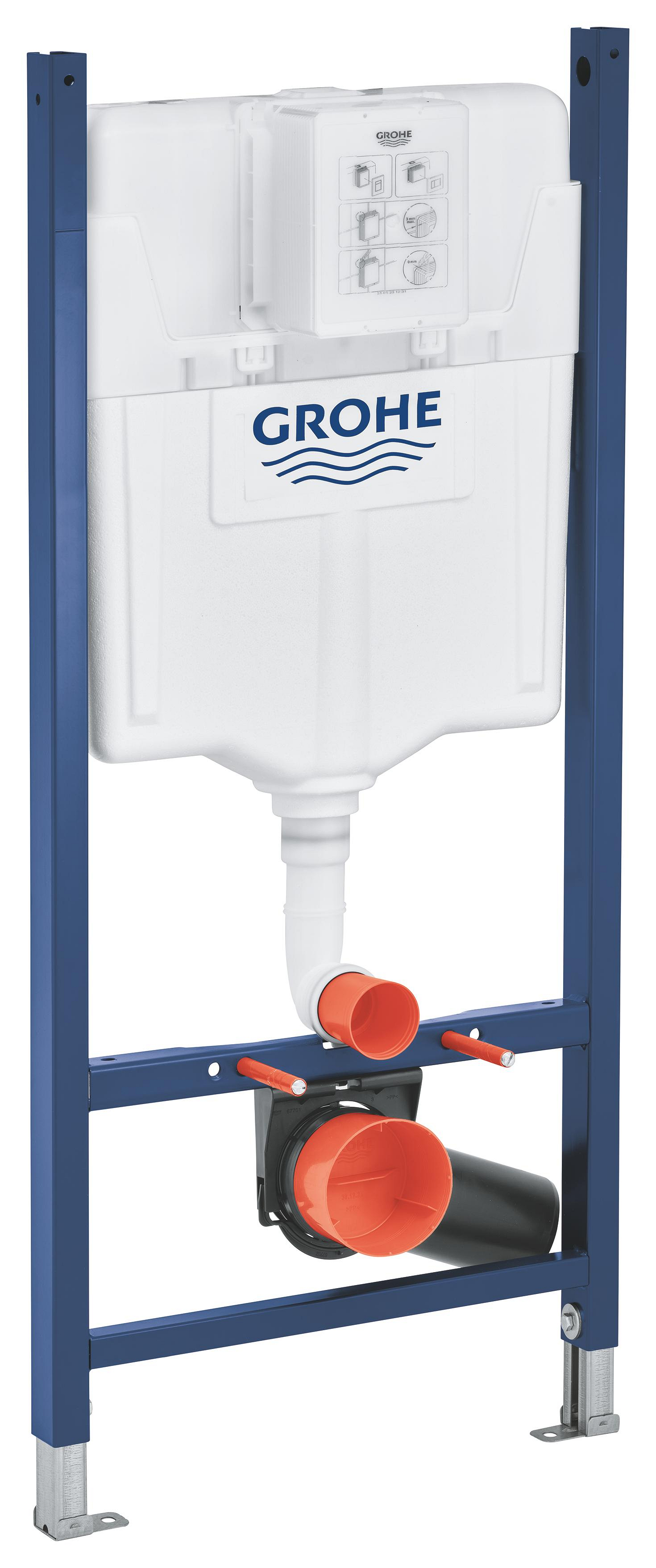 Grohe Rapid SL Unterputzrahmen in der hängenden Schüssel 38840000