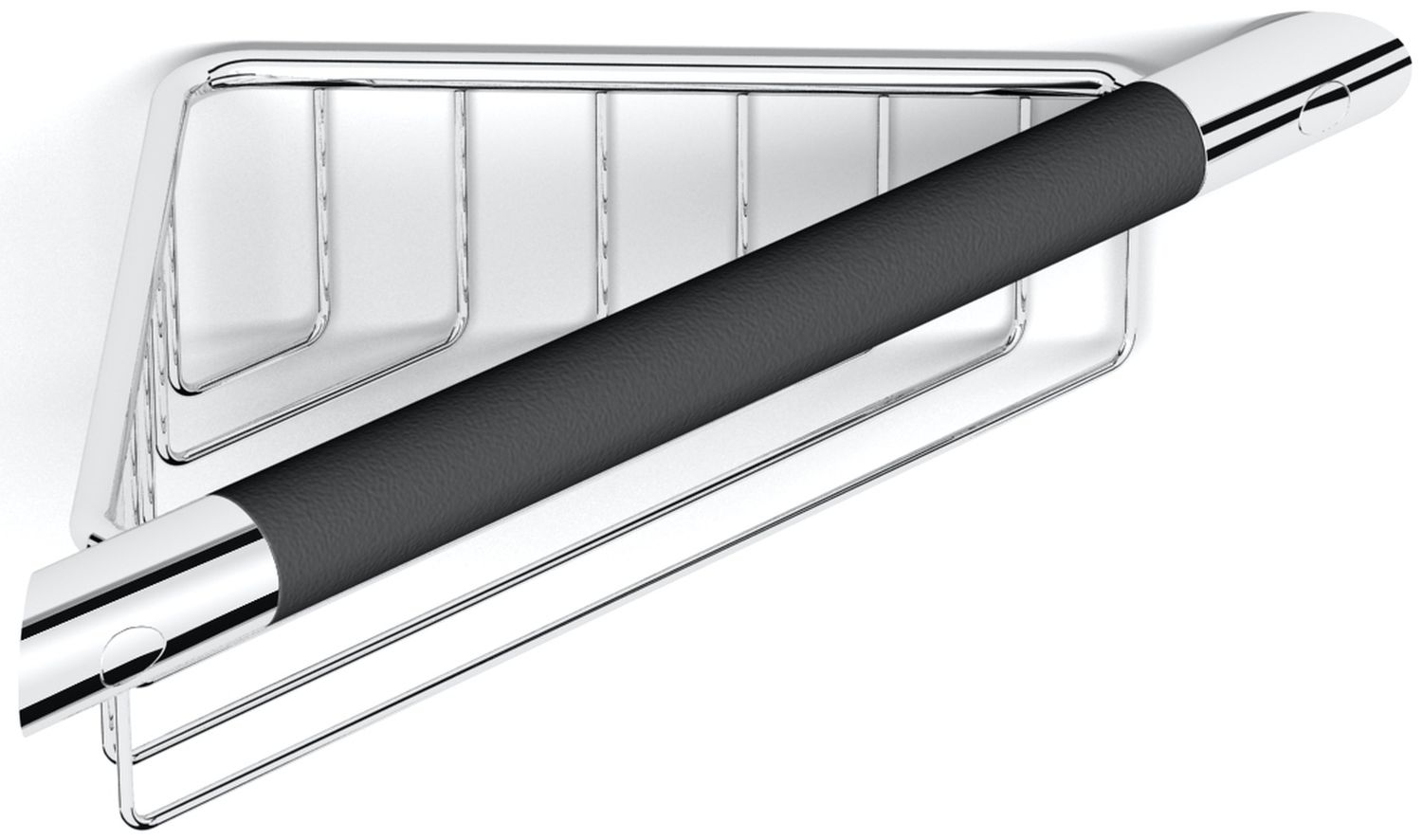 Stella Badezimmerkorb chrom-schwarz 16.039-B