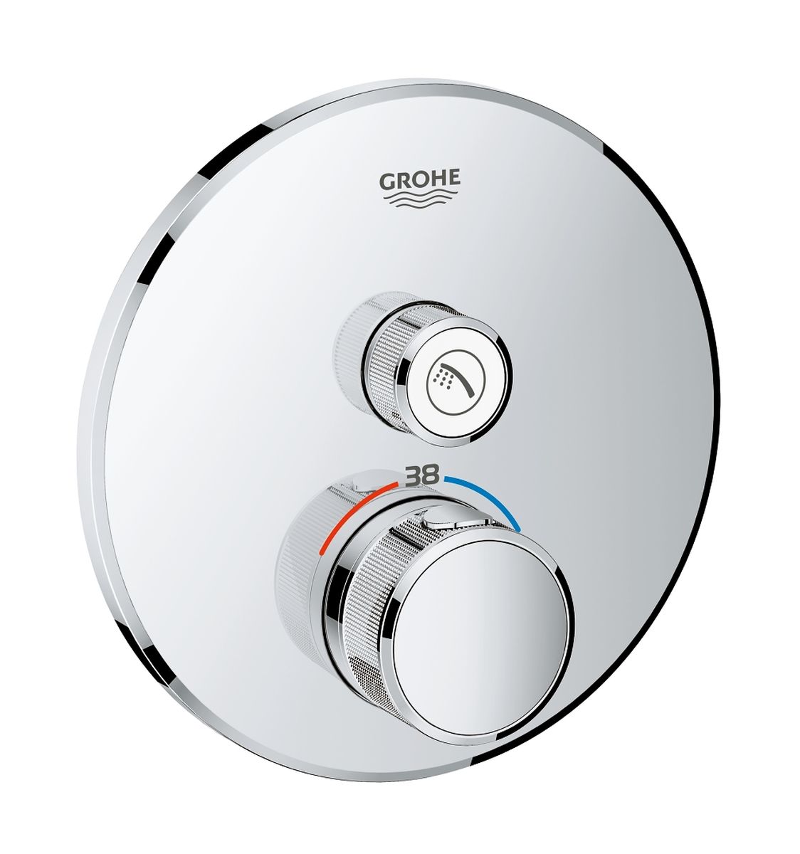 Grohe Grohtherm SmartControl Duschbatterie Unterputz mit Thermostat StarLight Chrome 29118000