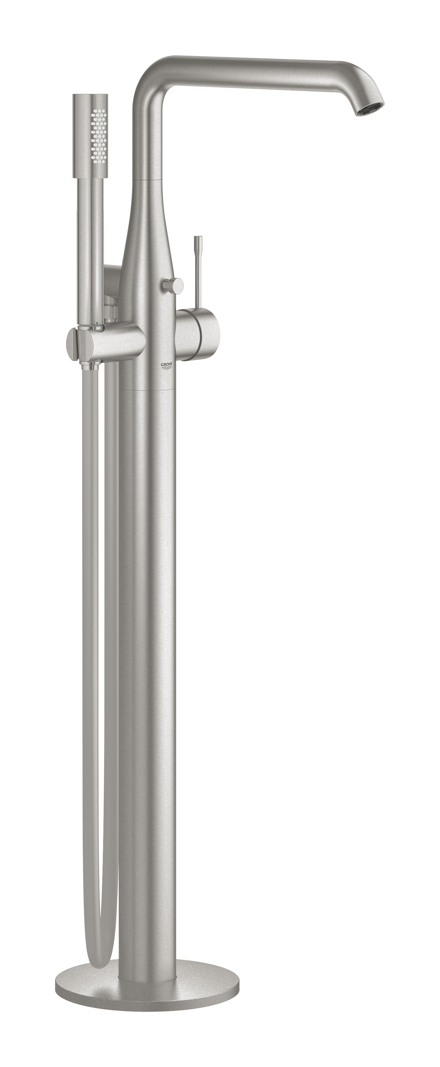 Grohe Essence Badewannen- und Duscharmatur freistehend SuperSteel 23491DC1