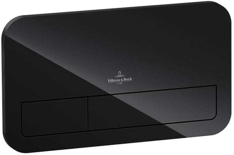 Villeroy & Boch ViConnect Betätigungsplatte für Toilette schwarz 922400RB