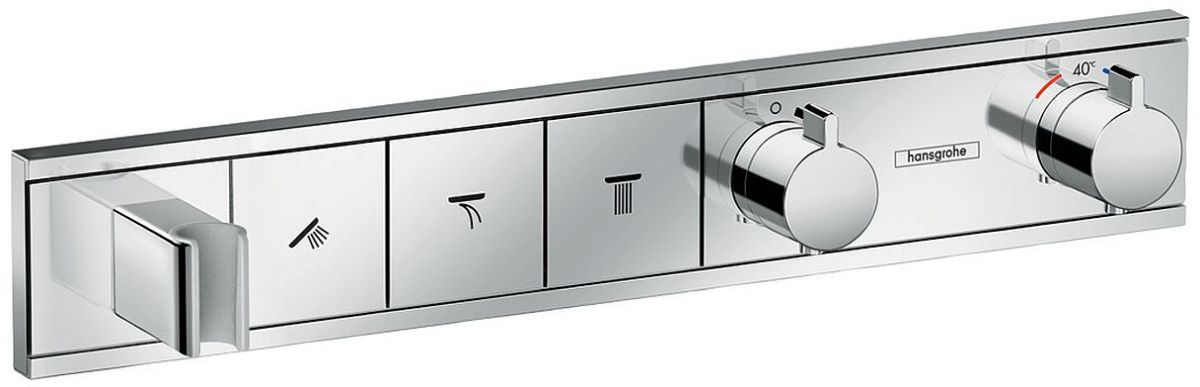 Hansgrohe RainSelect Badewannen- und Duscharmatur Unterputz mit Thermostat chrom 15356000