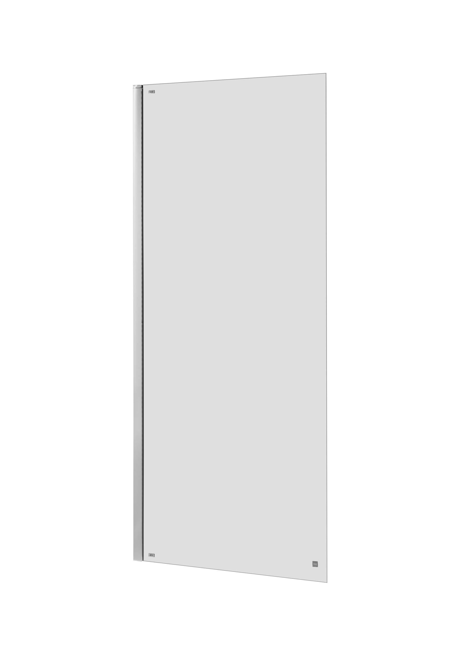 Roca Capital Badewannenabtrennung 85 cm einteilig chrom Glanz/durchsichtiges Glas AM4008512M
