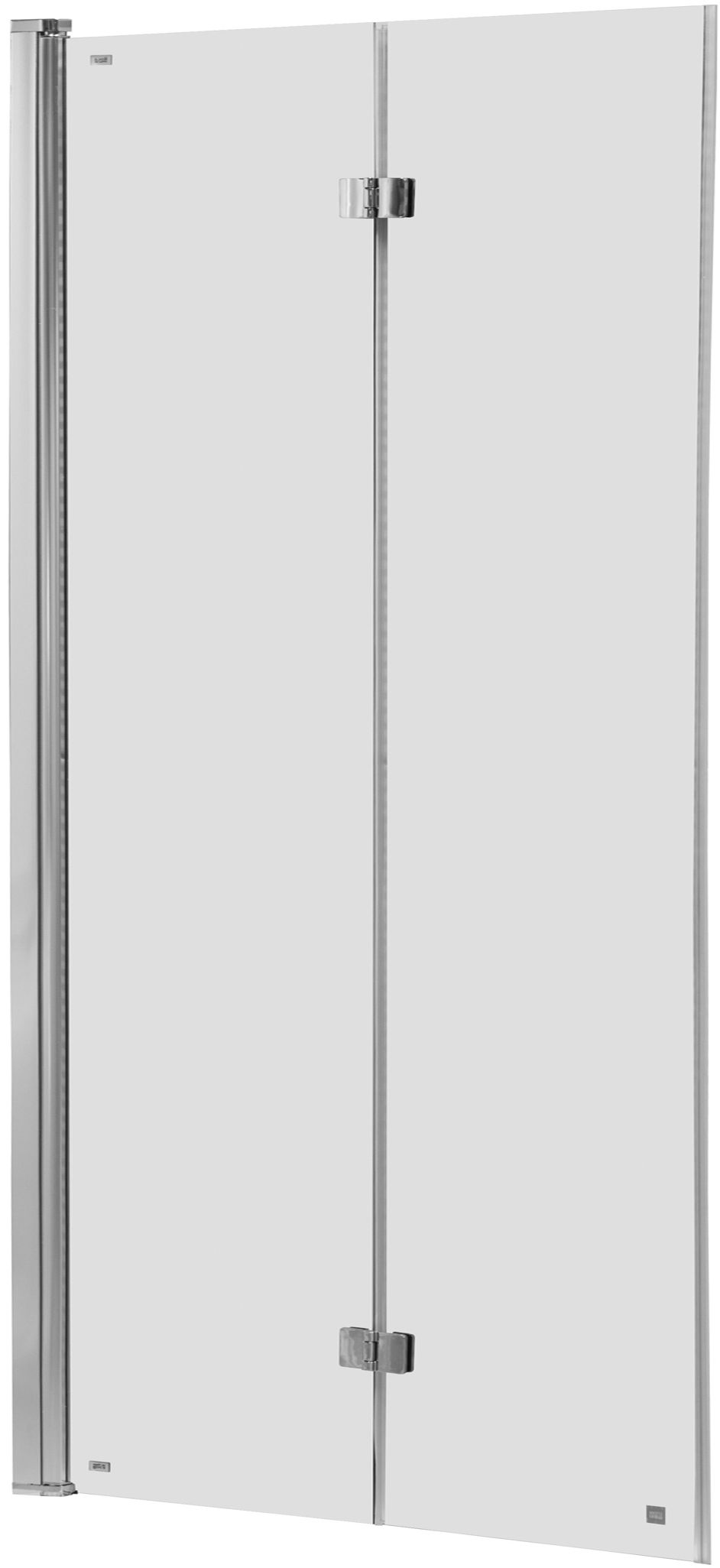 Roca Capital Badewannenabtrennung 115 cm zweigeteilt chrom Glanz/durchsichtiges Glas AM4111512M