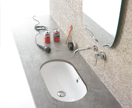 Globo Forty3 Waschbecken 60x37 cm oval Unterbauwaschbecken weiß SC043.BI