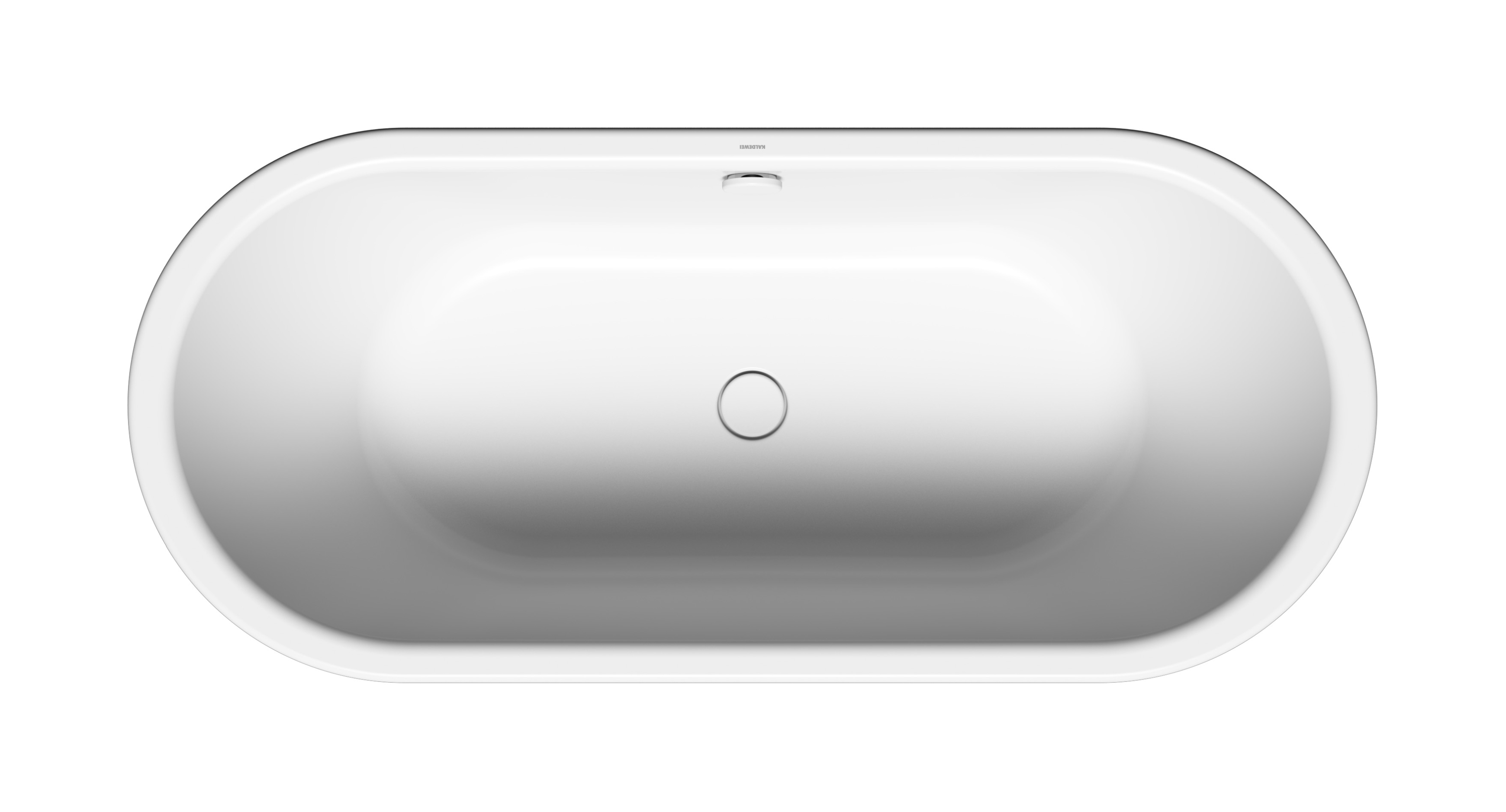 Kaldewei Meisterstück Classic Duo Oval Freistehende Badewanne 170x75 cm oval weiß 200140403001