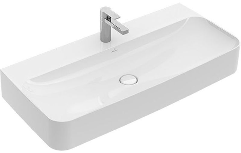 Villeroy & Boch Finion Waschbecken 100x47 cm rechteckig Klassisch-Möbel weiß 41681HR1
