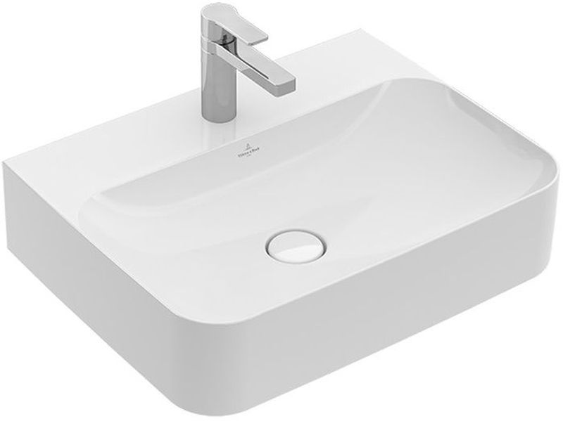 Villeroy & Boch Finion Waschbecken 60x47 cm rechteckig Klassisch-Möbel weiß 41686LR1