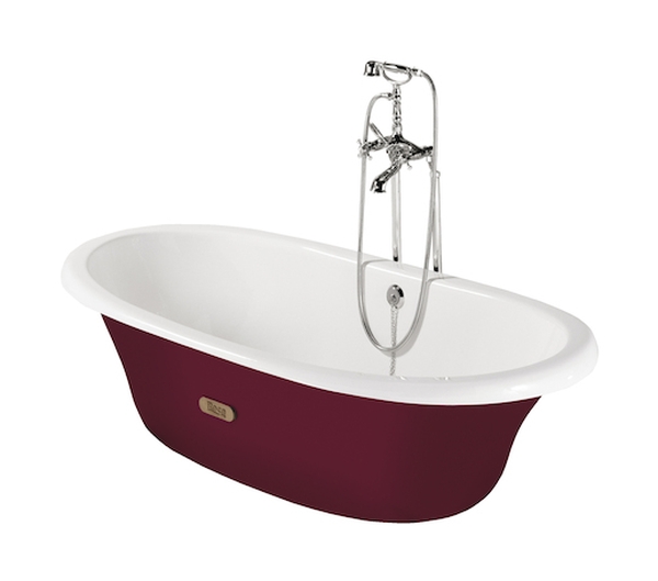 Roca Newcast Freistehende Badewanne 170x85 cm oval zweifarbig A233650003