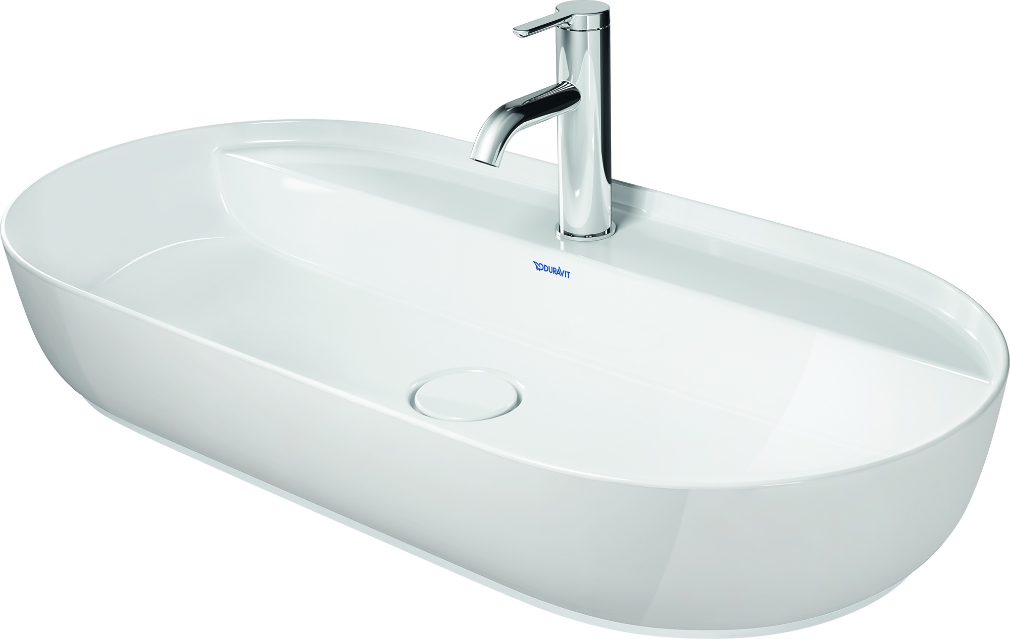 Duravit Luv Waschbecken 80x40 cm oval Aufsatzwaschbecken weiß 0380800000