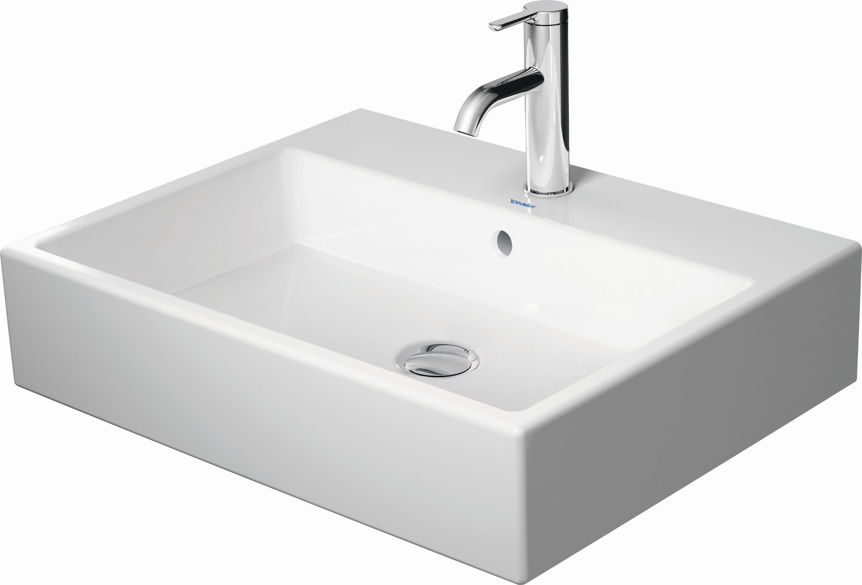 Duravit Vero Air Waschbecken 60x47 cm rechteckig Aufsatzwaschbecken weiß 2352600041