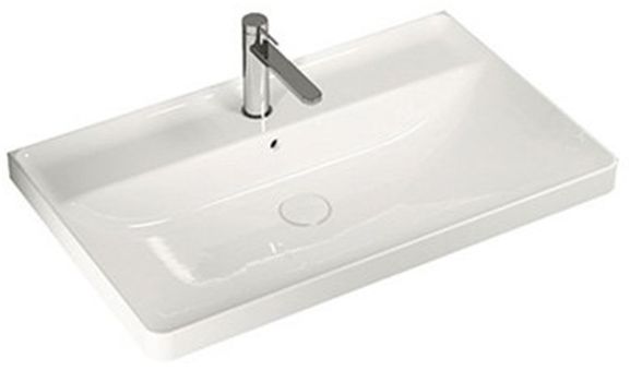 Hatria Canalgrande Waschbecken 80x50 cm rechteckig Klassisch weiß Y1EK01