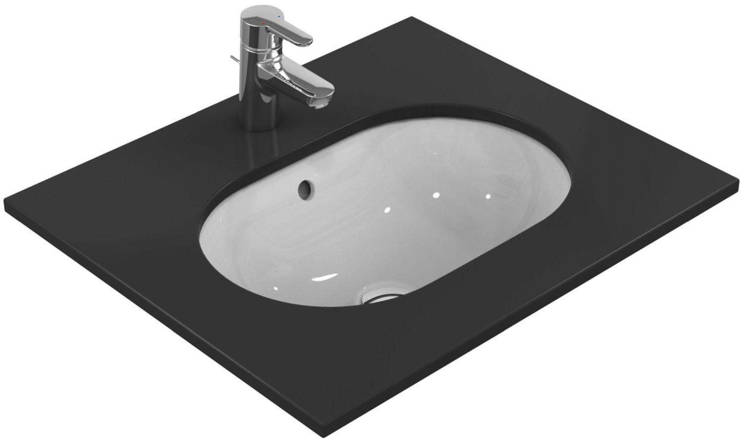 Ideal Standard Connect Waschbecken 48x31 cm oval Unterbauwaschbecken weiß E504801