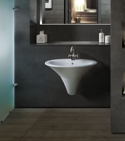 Hatria Sculture Halber Sockel weiß YR4001