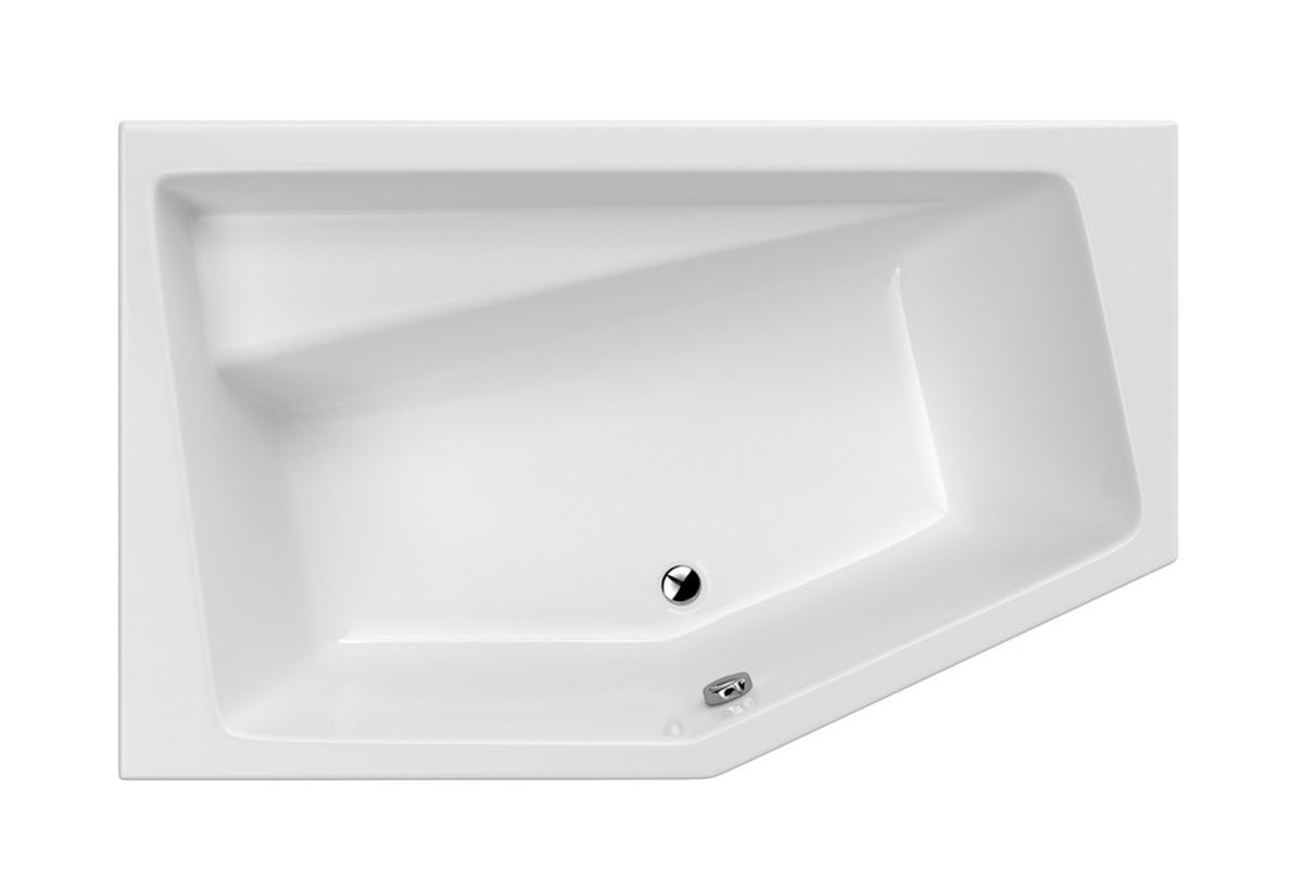 Excellent Vesper Eckbadewanne 160x100 cm linksseitig weiß WAEX.VEL16WH