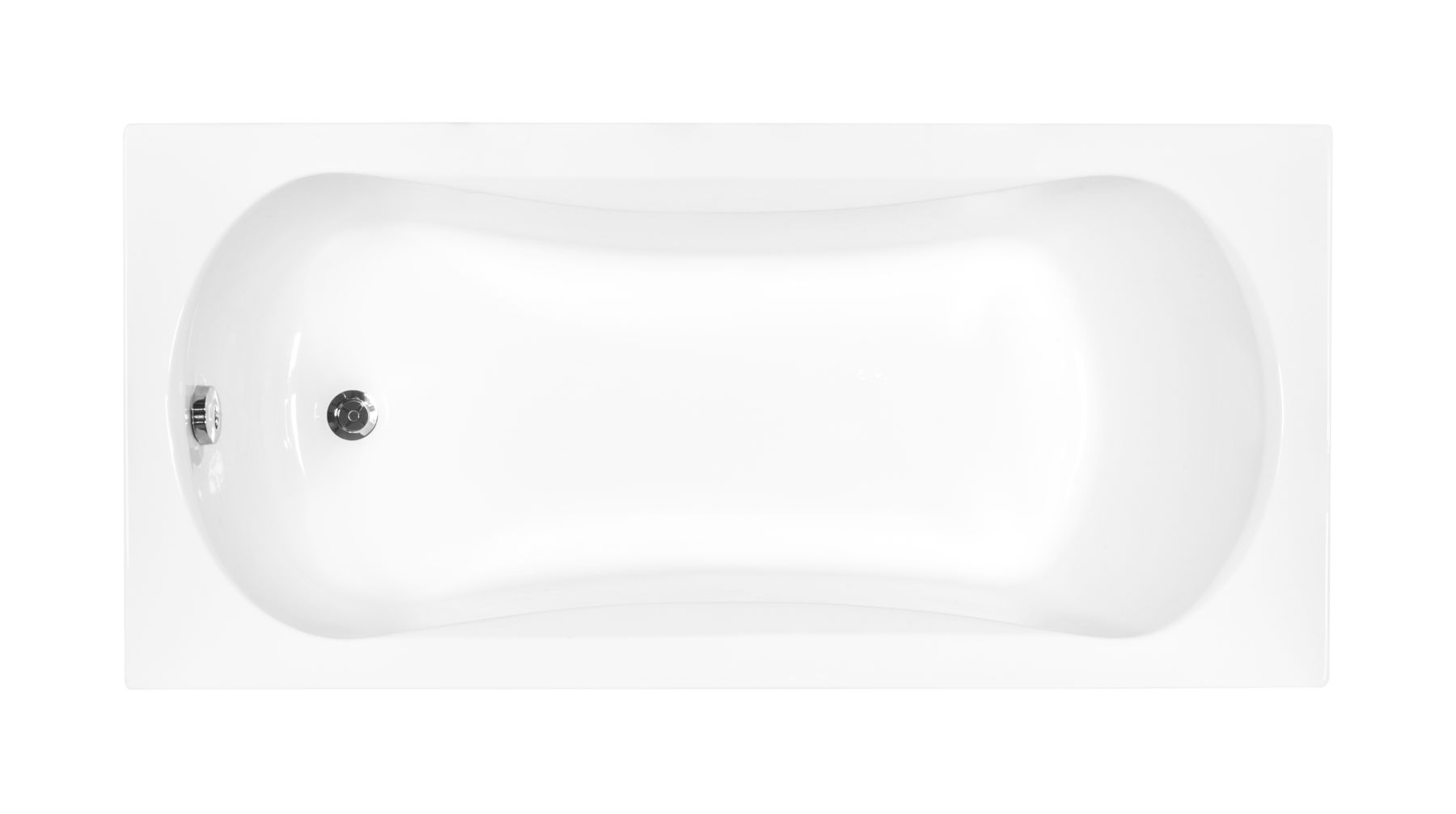 Besco Aria ProSafe Rechteckige Badewanne 140x70 cm weiß #WAA-140-PS