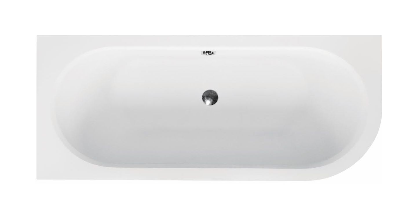 Besco Avita Eckbadewanne 169x75 cm linksseitig weiß #WAV-170-NL