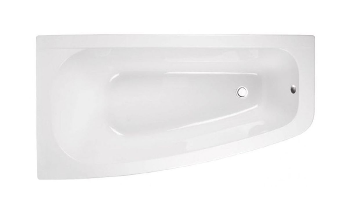 Besco Luna Eckbadewanne 150x80 cm linksseitig weiß #WAL-150-NL