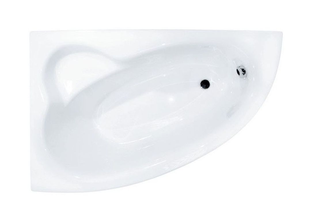 Besco Natalia Eckbadewanne 150x100 cm linksseitig weiß #WAN-150-NL$