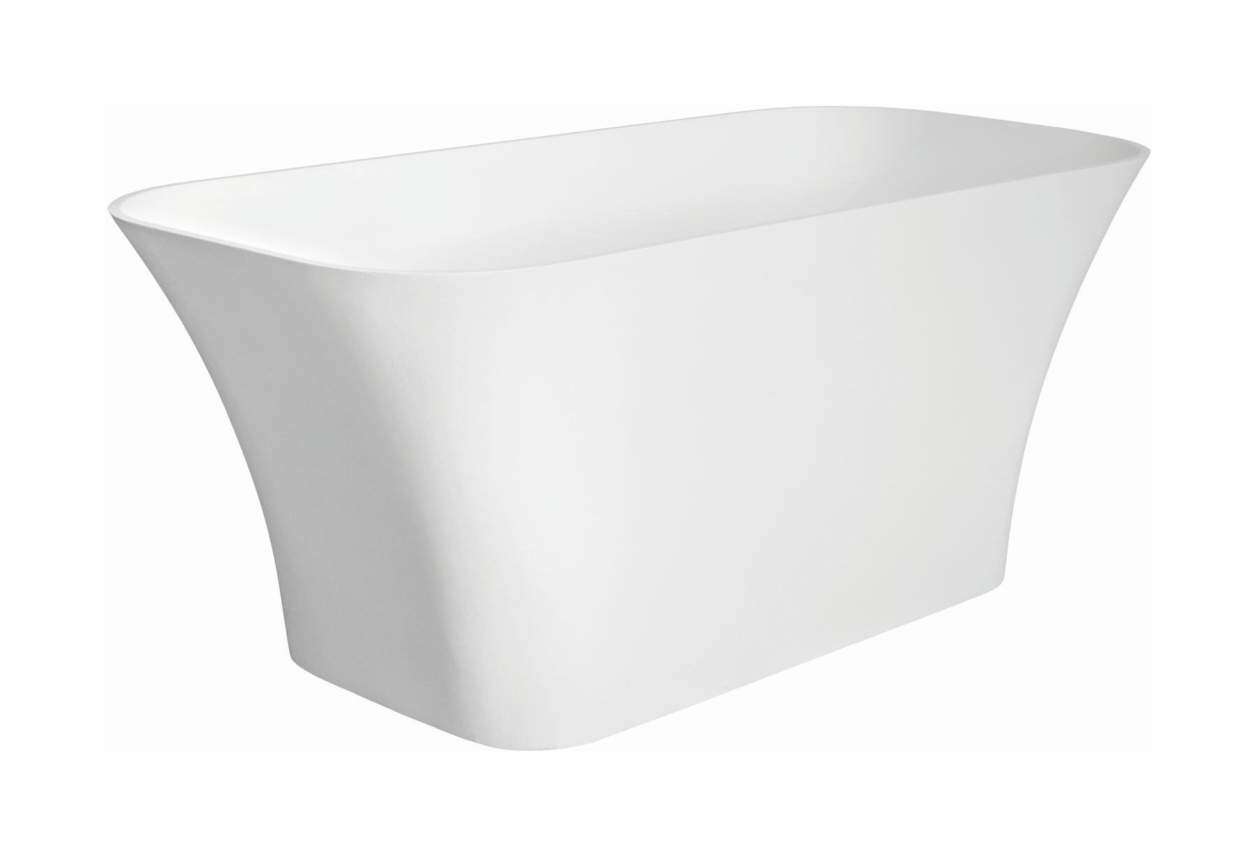 Besco Assos Freistehende Badewanne 159.4x70 cm oval weiß #WMD-160-A