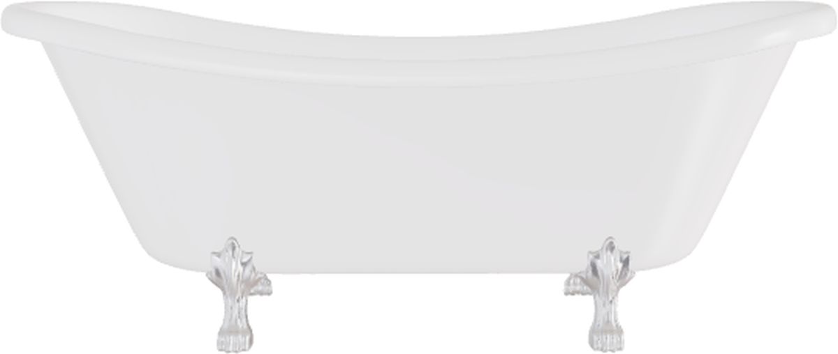 Besco Amelia Freistehende Badewanne 189x76.5 cm oval weiß #WKA-190W+C