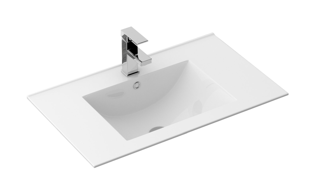 Rea Dafne Waschbecken 71.5x46.5 cm rechteckig Einbauwaschbecken weiß REA-U0190