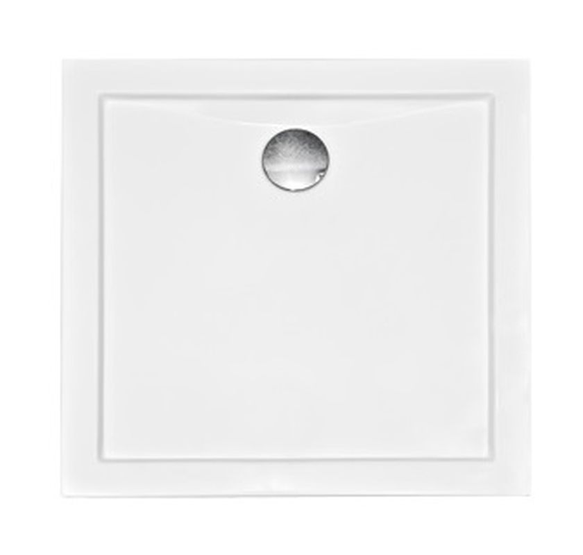 Besco Aquarius Slimline Quadratische Duschwanne 80x80 cm weiß BAA-80-K