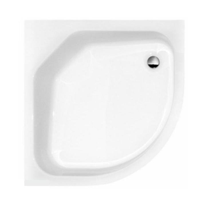 Besco Diper Halbrunde Duschwanne 90x90 cm weiß #BAD-90-II