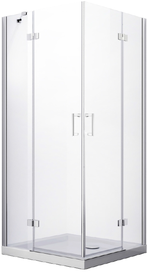 Besco Viva Dusche 90x90 cm quadratisch chrom Glanz/durchsichtiges Glas VK-90-195-C