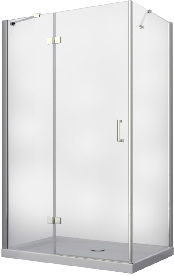 Besco Viva Dusche 120x90 cm rechteckig chrom Glanz/durchsichtiges Glas VPL-129-195C