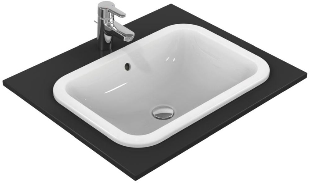 Ideal Standard Connect Waschbecken 58x41 cm rechteckig Einbauwaschbecken weiß E505901