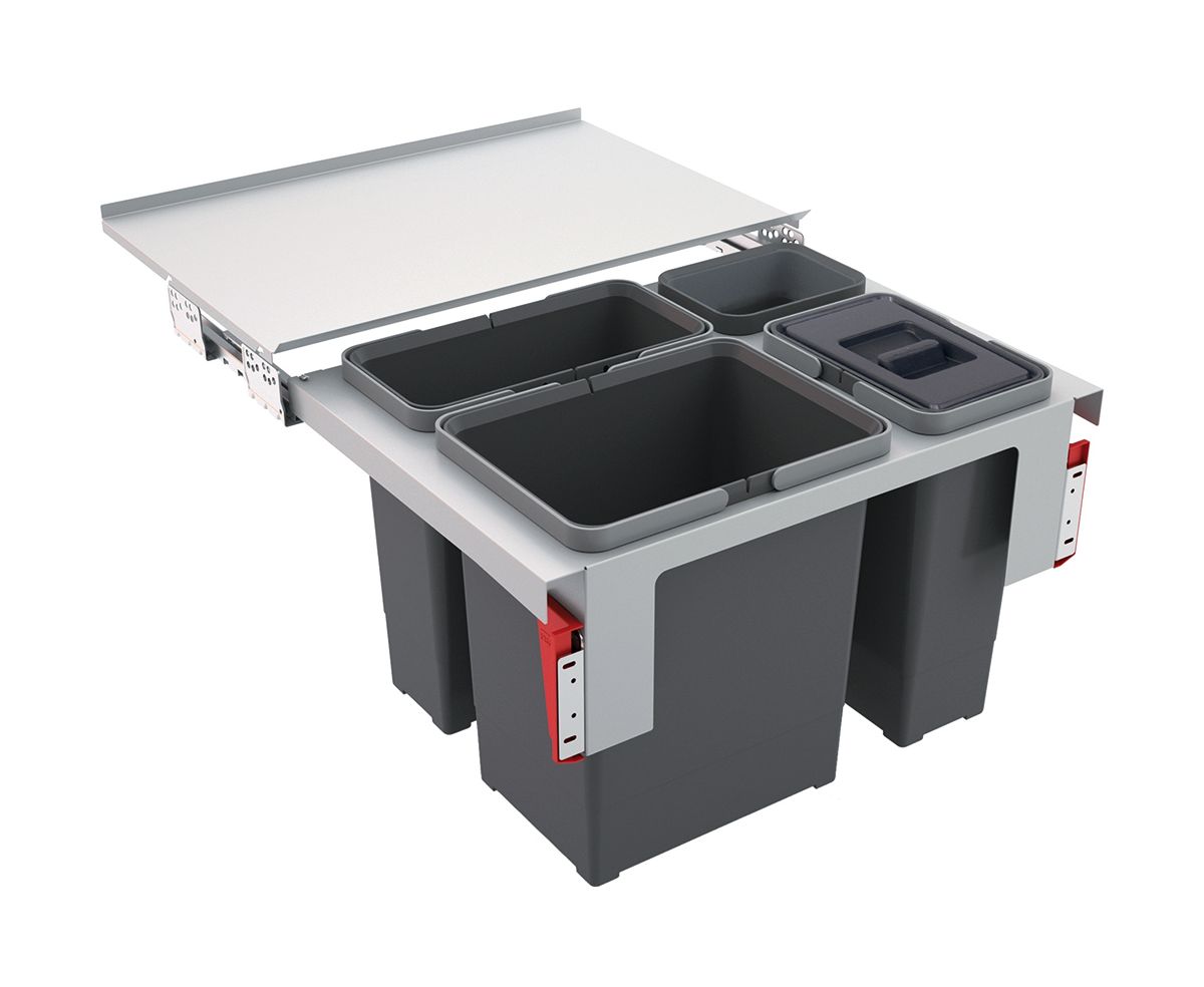Franke Garbo Müllcontainer 38 l stahl-grau 121.0200.680