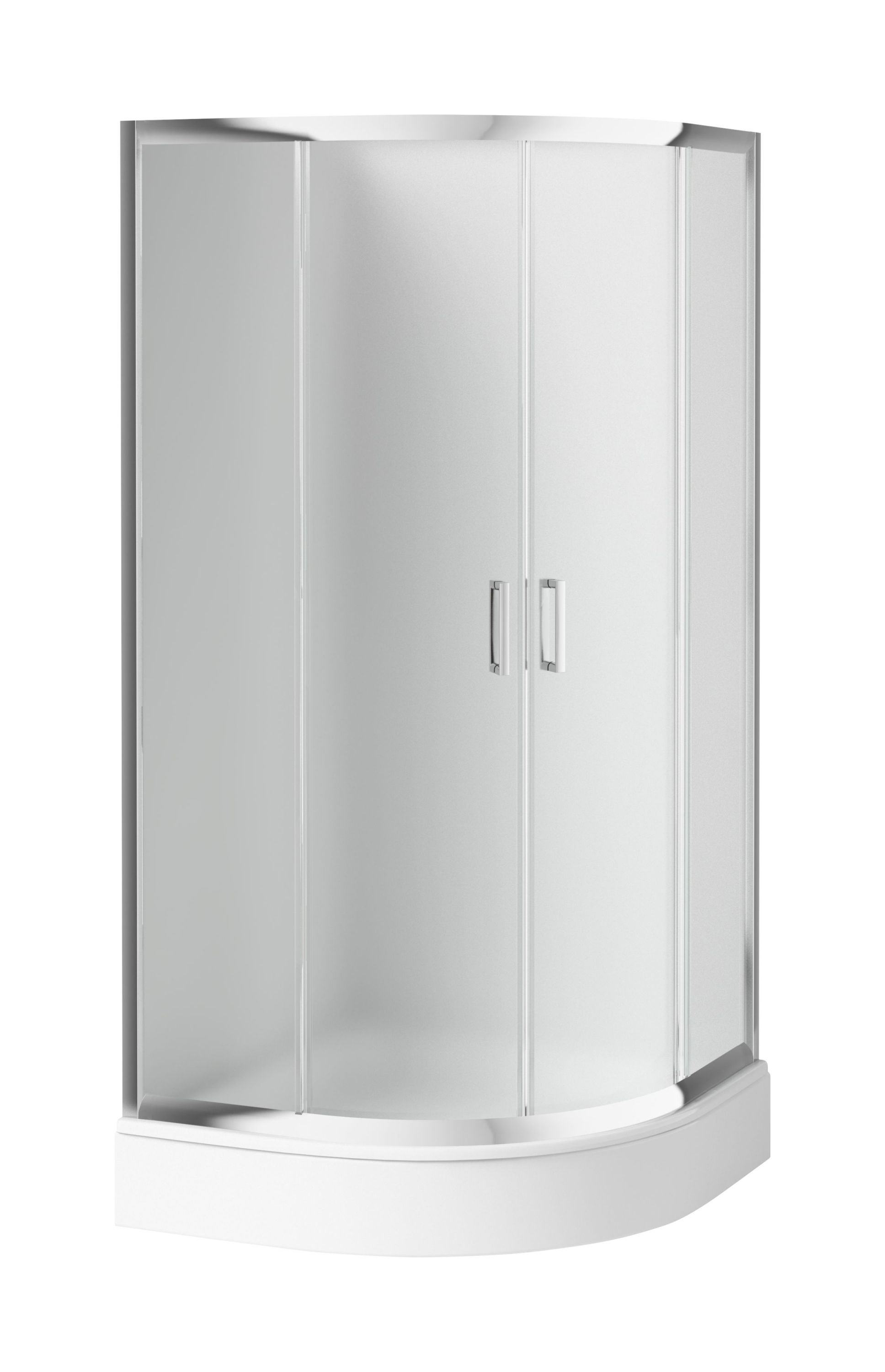 Set Dusche Deante Funkia KYP_651K, Halbrunde Duschwanne Deante Standard New KTA_053B