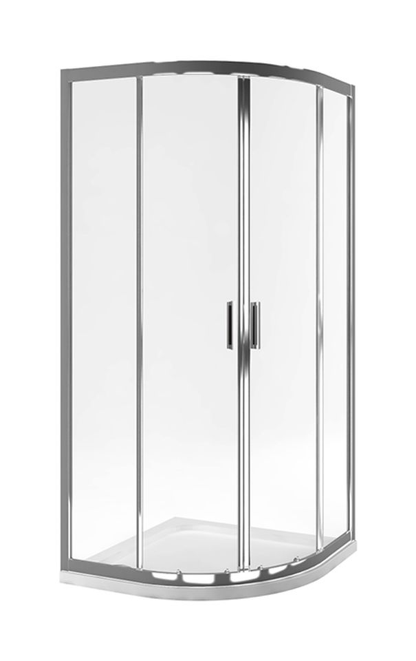 Actima Seria 201 Dusche 90x90 cm halbrund chrom Glanz/durchsichtiges Glas KAAC.1801.900/N