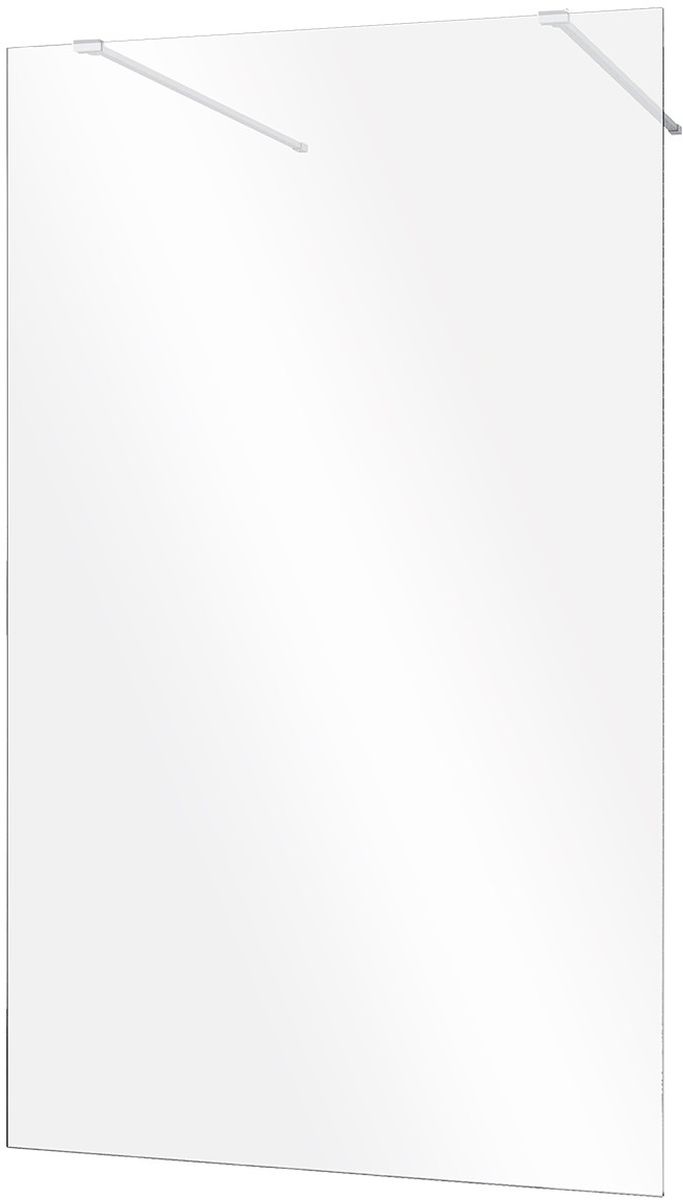 Besco Aveo Duschwand 140 cm chrom Glanz/durchsichtiges Glas AVD-140-195C