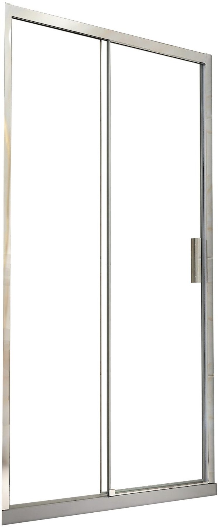 Besco Actis Duschtüren 120 cm Schiebe- chrom Glanz/durchsichtiges Glas DA-120
