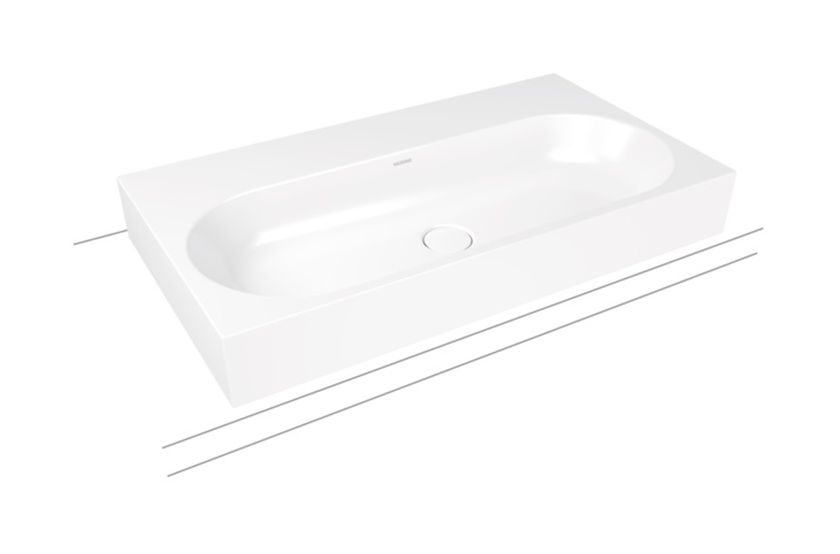 Kaldewei Centro Waschbecken 90x50 cm rechteckig Aufsatzwaschbecken weiß 903106003001