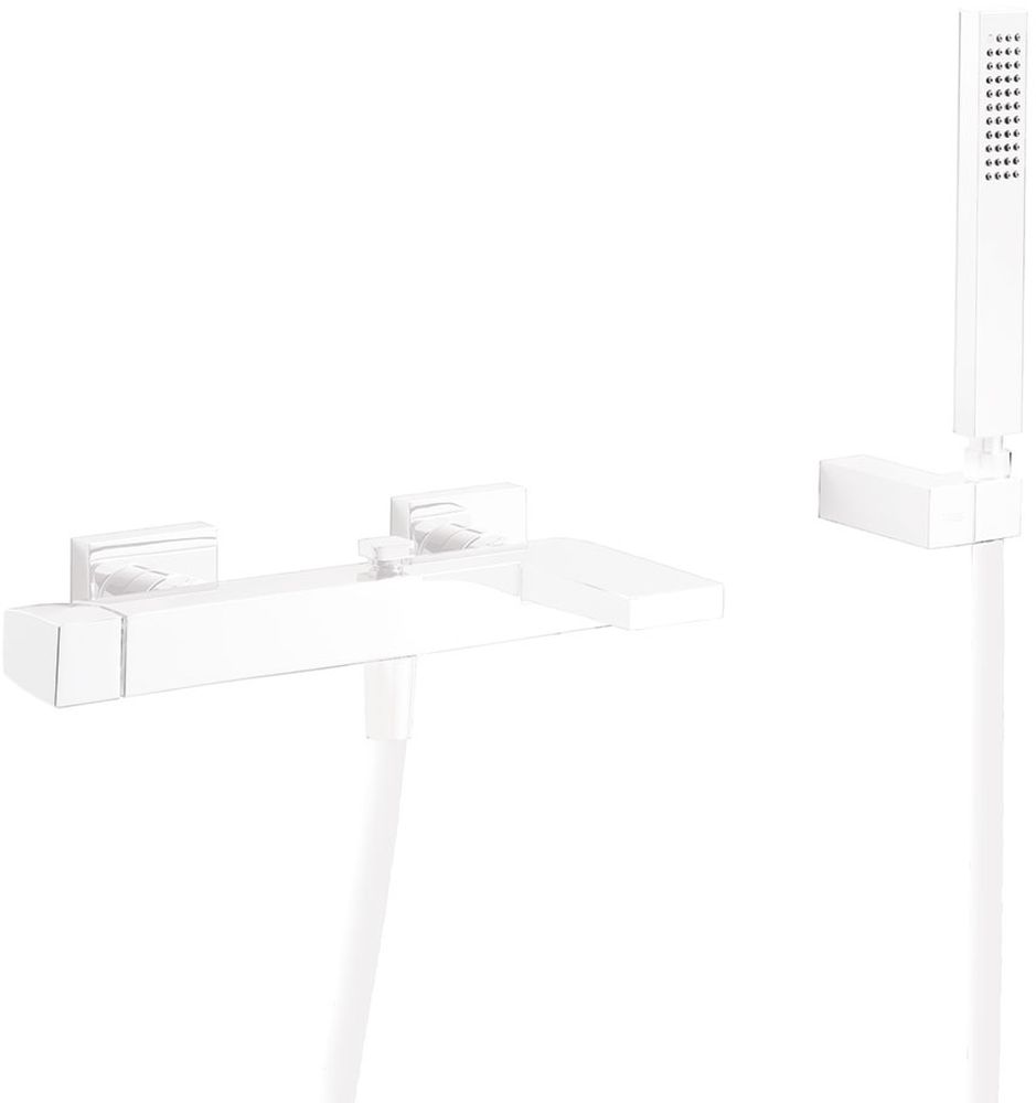 Tres Slim Exclusive Badewannen- und Duscharmatur Wandmontage weiß 202.170.01.BM
