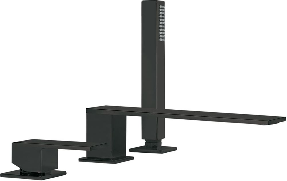 Tres Cuadro Exclusive Badewannen- und Duscharmatur awannenmontiert schwarz 006.161.03.NM