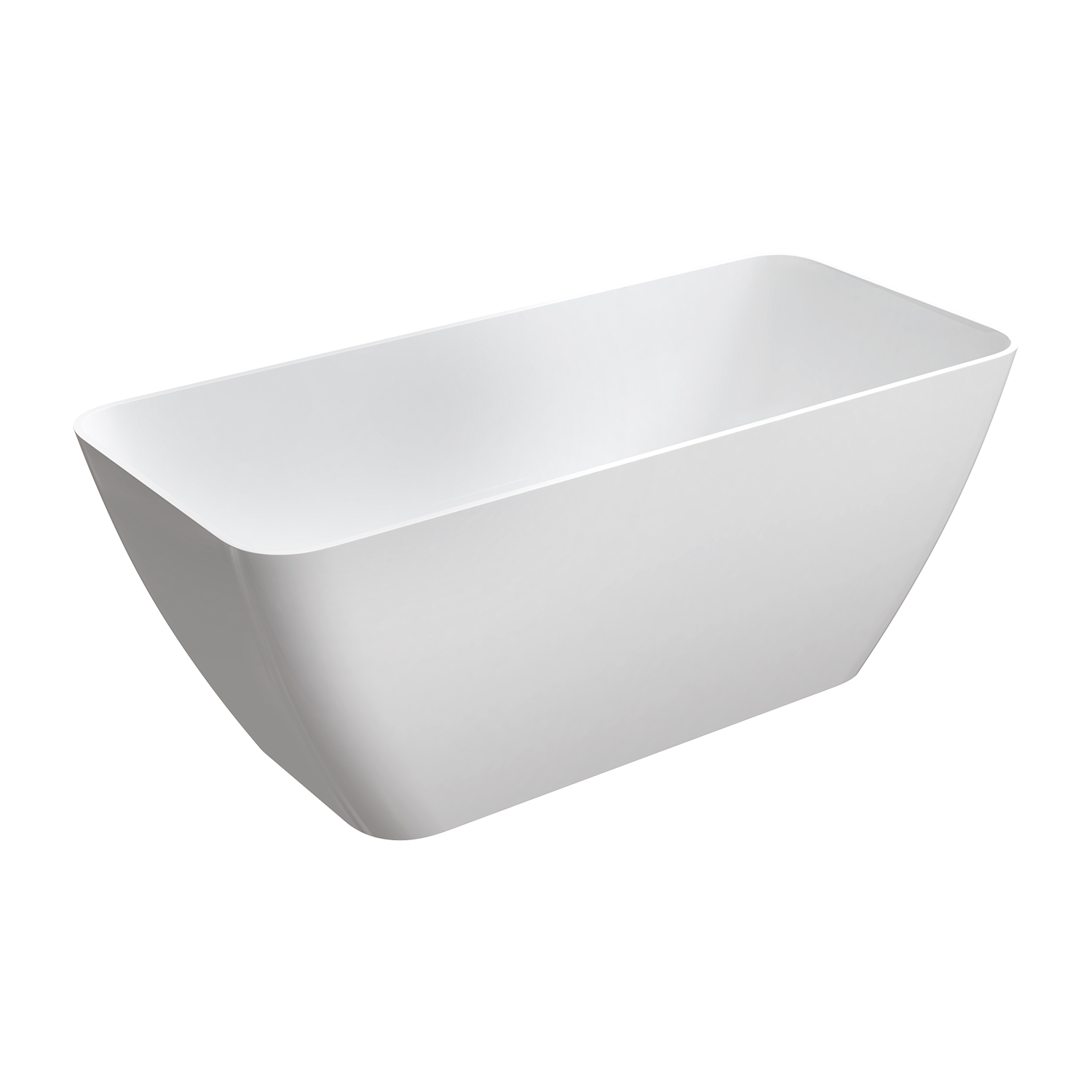 Omnires Parma M+ Freistehende Badewanne 159x71 cm oval weiß PARMAWWBP