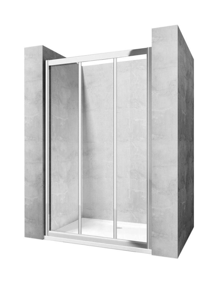 Rea Alex Duschtüren 120 cm Schiebe- chrom Glanz/durchsichtiges Glas REA-K0921