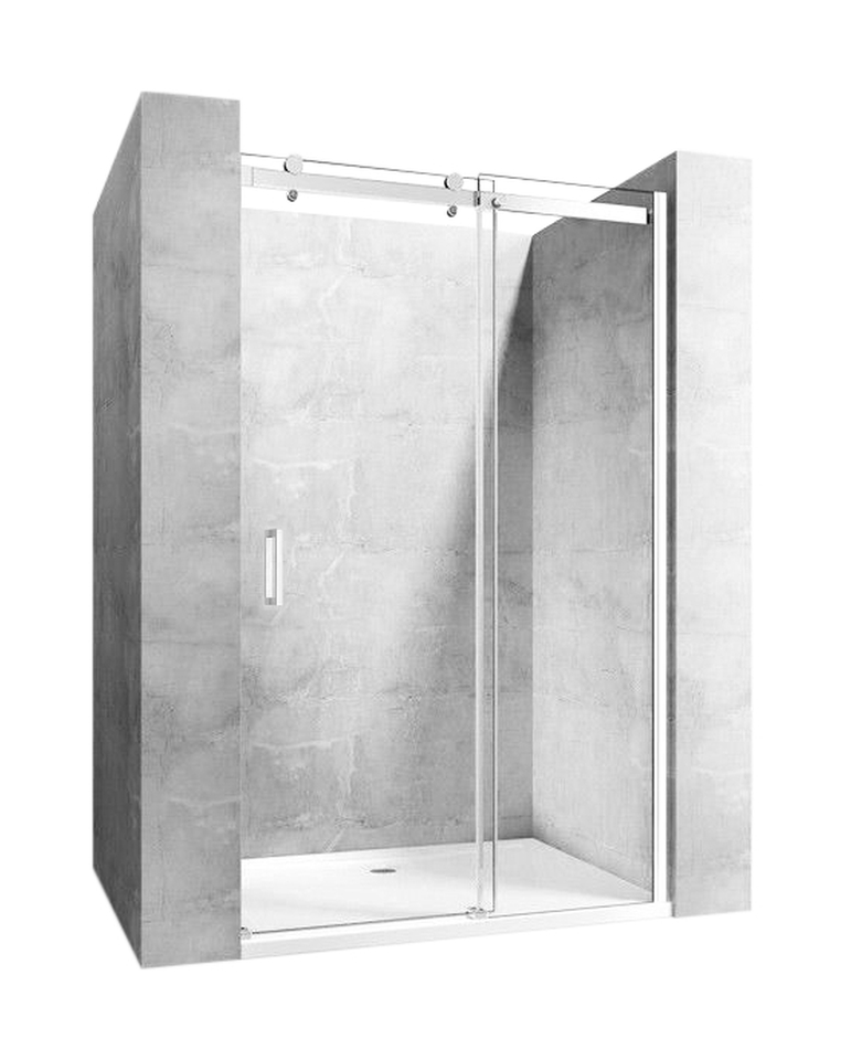 Rea Nixon-2 Duschtüren 140 cm Schiebe- chrom Glanz/durchsichtiges Glas REA-K5007