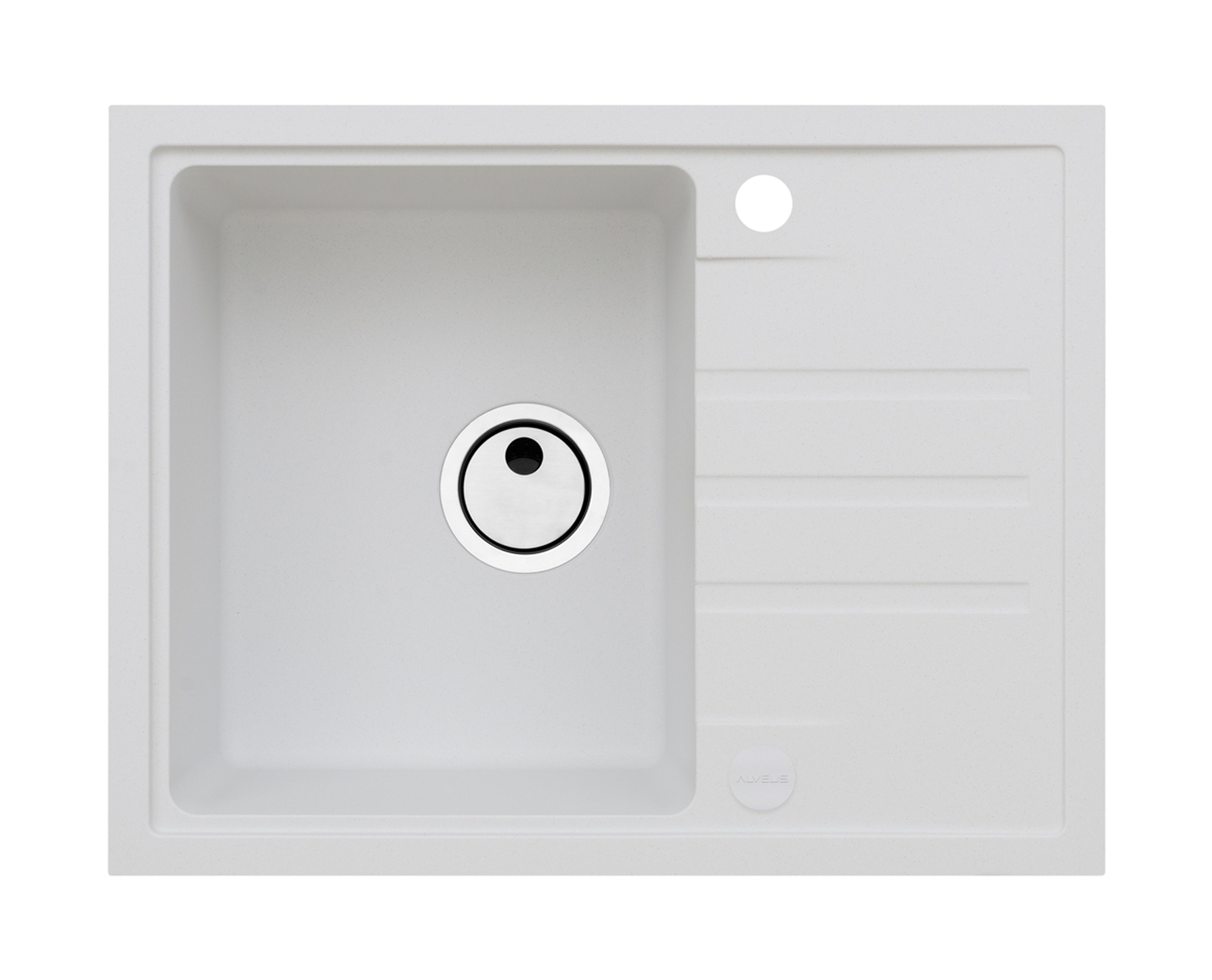 Alveus Intermezzo Granitspüle 62x48 cm weiß 1303011