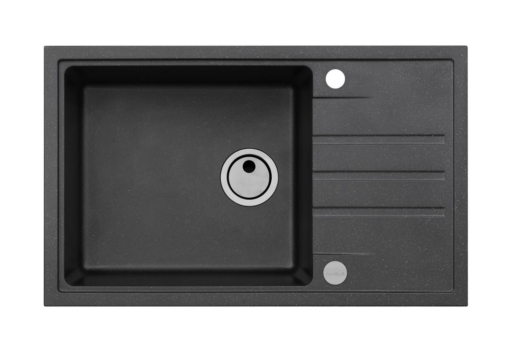 Alveus Intermezzo granitspüle 78x48 cm schwarz 1313091