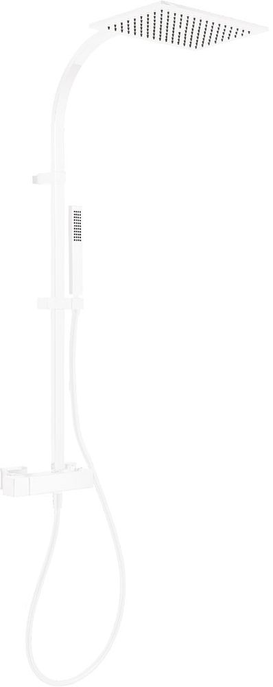 Tres Exclusive Duschset Wandmontage mit Regenbrause weiß 202.191.01.BM
