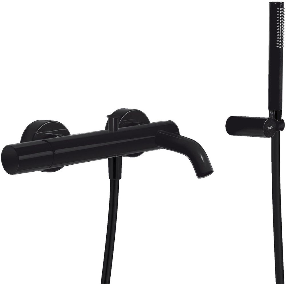 Tres Study Exclusive Badewannen- und Duscharmatur Wandmontage schwarz 261.170.01.NM