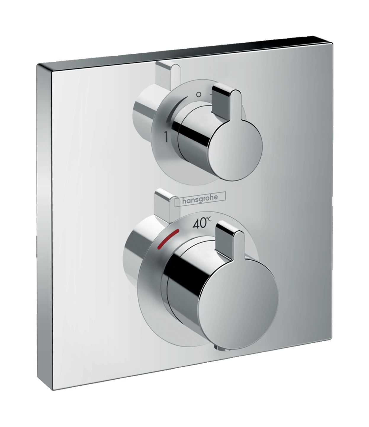 Hansgrohe Ecostat Badewannen- und Duscharmatur Unterputz mit Thermostat chrom 15714000