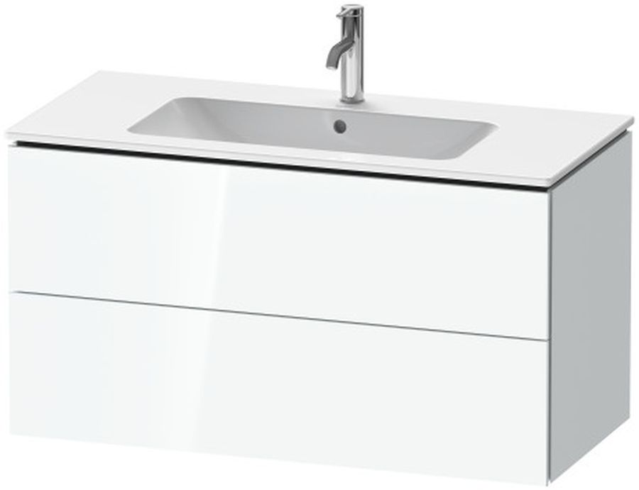 Duravit L-Cube Kabinett 102x48.1x55 cm Unterschrank hängend weiß LC624208585